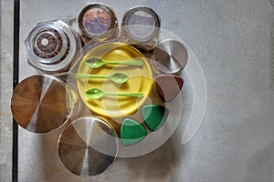 Preform for transportation and storage in plastic containers