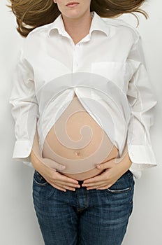 Pregant woman's stomach