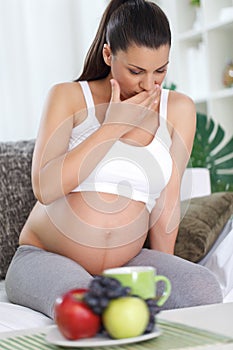 Pregnancy and nausea photo