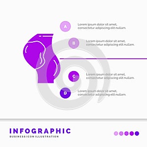 pregnancy, pregnant, baby, obstetrics, fetus Infographics Template for Website and Presentation. GLyph Purple icon infographic