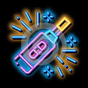 Pregnancy Test Device neon glow icon illustration