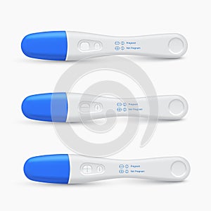 Pregnancy test for home use realistic templates set. Ovulation predictor kit