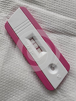 Pregnancy test with positive result