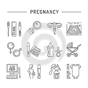 Pregnancy vector icon