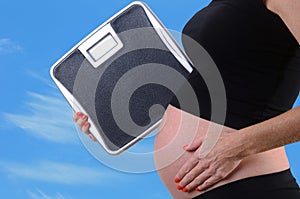 Pregnancy weight gain photo
