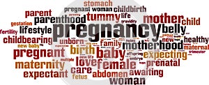 Pregnancy word cloud