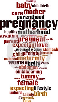 Pregnancy word cloud
