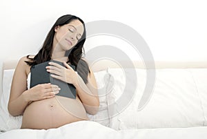 Pregnant asleep