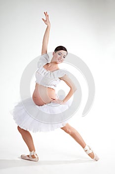 Pregnant ballet dancer