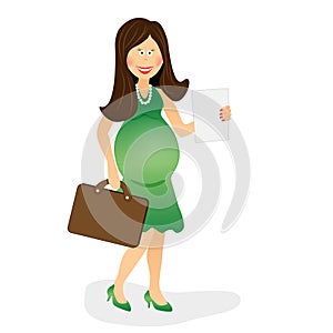 Pregnant business woman 2