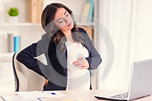 Pregnant Business Woman