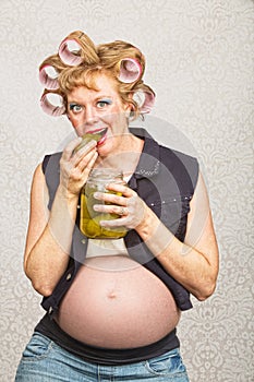 Pregnant Hillbilly Woman