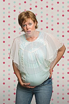 Pregnant Lady Having Contractions