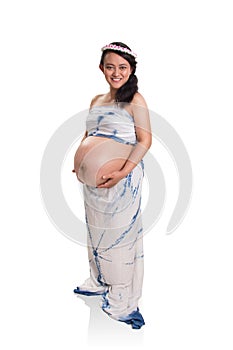 Pregnant lady joyful elegance