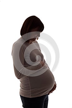 Pregnant Lady In The Shadow