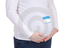 Pregnant Mother Name Tag