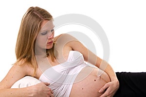 Pregnant Reclining Woman