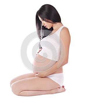 Pregnant woman photo