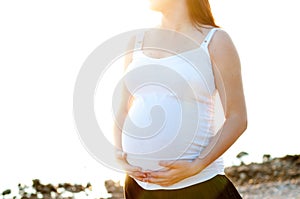 Pregnant woman photo