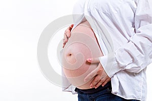 Pregnant woman awaiting for a baby