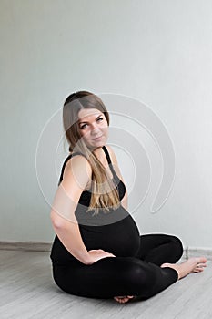 Pregnant woman awaiting baby
