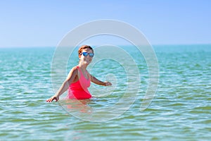 Pregnant woman on the beach. Healthy pregnancy