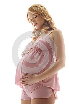 Pregnant woman and belly, maternity