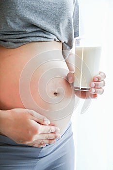 Pregnant woman belly. Pregnancy concept