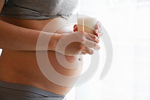 Pregnant woman belly. Pregnancy concept