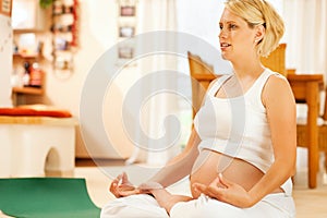 Pregnant woman doing img