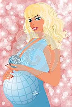 Pregnant woman earth