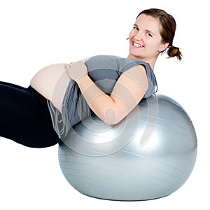 Pregnant woman exercising