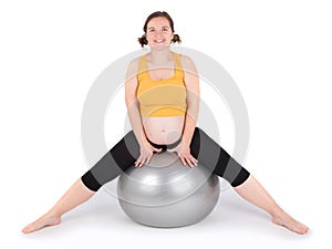 Pregnant woman exercising