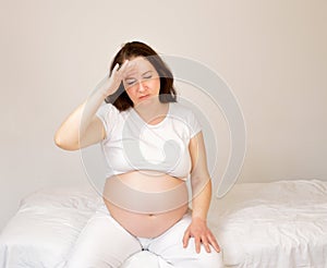 Pregnant woman exhausted