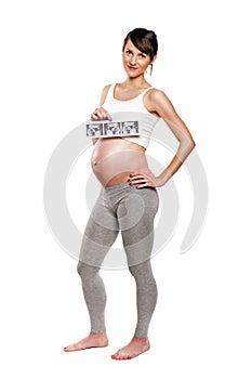 Pregnant woman expecting newborn