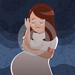 Pregnant woman feel depress