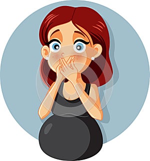 Pregnant Woman Feeling Sick and Nauseated