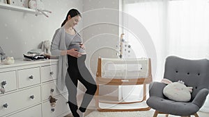 Pregnant woman at home