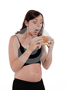 Pregnant Woman Hungry