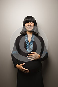 Pregnant Woman. Isolated