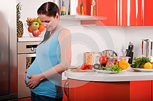 Pregnant woman in img