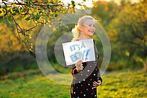 Pregnant woman  laughing