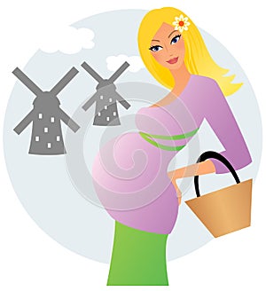 Pregnant woman in Netherlands