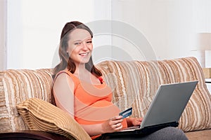 Pregnant woman online purchasing