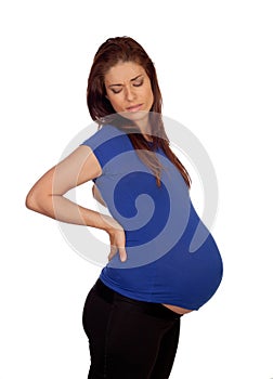 Pregnant woman with pain in kidneys