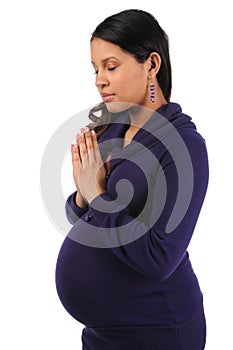 Pregnant Woman Praying