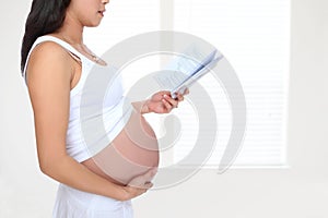 Pregnant Woman Reading