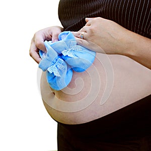 Pregnant woman's belly