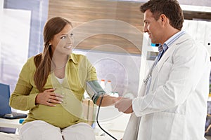 Pregnant woman seeing img