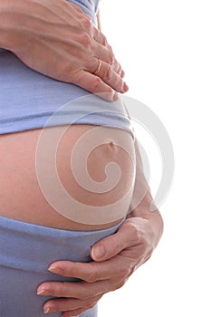 Pregnant woman - view of belly